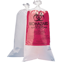 Biohazard Disposal Bags, Bio-Hazard, 24" L x 12" W, 1.5 mils, 100 /pkg. SAM051 | Cam Industrial