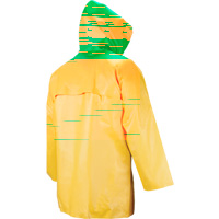 Manteau imperm&eacute;able Neo-slick r&eacute;sistant aux produits chimiques & &agrave; l'acide, Petit, Jaune, N&eacute;opr&egrave;ne Cam Industrial