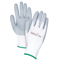 Gants l&eacute;gers enduits et respirants, 8/Moyen, R&ecirc;vetement Mousse de nitrile, Calibre 13, Enveloppe en Polyester Cam Industrial