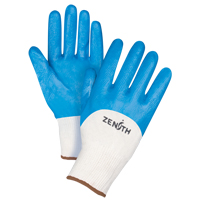 Gants enduits et tricot&eacute;s sans coutures de poids moyen, 9/Grand, R&ecirc;vetement Nitrile, Calibre 13, Enveloppe en Coton Cam Industrial