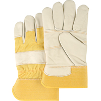 Furniture Leather Gloves, Large, Grain Cowhide Palm, Cotton Inner Lining SAN270 | Cam Industrial