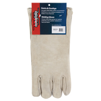 Premium Welder's Gloves, Split Cowhide, Size Large Cam Industrial