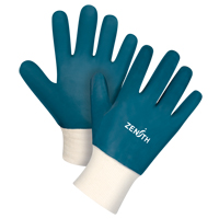 Gants &agrave; poignet en tricot de poids lourd, 8/Moyen, R&ecirc;vetement Nitrile, Enveloppe en Coton Cam Industrial