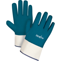 Gants &agrave; poignet de s&eacute;curit&eacute; de poids lourd, 11/2T-Grand, R&ecirc;vetement Nitrile, Enveloppe en Coton Cam Industrial