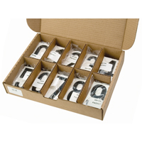 Pressure Sensitive Numbering, 0 to 9, 3-1/2" H, Black on White Cam Industrial