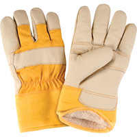 Gants d'ajusteur doubl&eacute;s pour l'hiver d'usage standard, Grand, Paume en Cuir fleur de meuble, Doublure en Boa Cam Industrial