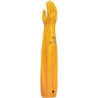 Chemical Resistant Gloves, Size Medium/8, 26" L, Nitrile, 30-mil Cam Industrial