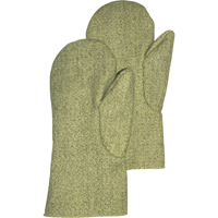 Carbo-King Heat Protective Mitts, Aramid, Large, Protects Up To 2100° F (1149° C) Cam Industrial