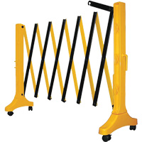 Barri&egrave;re Xpandit, 36" h x 11,5' lo, Noir/Jaune Cam Industrial