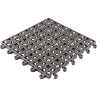ErgoDeck&reg; General Purpose No. 564 Matting, PVC, 1-1/2' W x 1-1/2' L, 7/8" Thick, Charcoal Cam Industrial