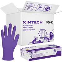 Gants d'examen Kimtech, T-petit, Nitrile, 6 mils, Sans poudre, Mauve, Classe 2 Cam Industrial