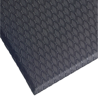 Tapis Cushion Max, Losange, 3' x 12' x 5/8", Charbon, Nitrile/PVC Cam Industrial