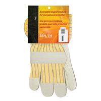 Standard-Duty Dry-Palm Fitters Gloves, Ladies, Grain Cowhide Palm, Cotton Inner Lining Cam Industrial