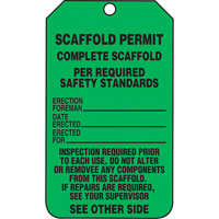 &eacute;tiquettes de s&eacute;curit&eacute; d'inspection et de contr&ocirc;le de l'&eacute;tat de l'&eacute;quipement, Papier cartonn&eacute;, 3-1/8" la x 5-7/8" h, Anglais Cam Industrial