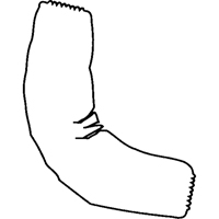 Manchettes, Longueur de 18", Tyvek 400, Blanc Cam Industrial