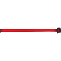 Cartouche de ruban pour assembler votre propre barri&egrave;re de contr&ocirc;le des foules, Vierge, 7', Ruban Rouge Cam Industrial