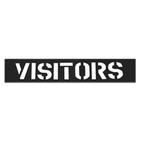 Parking Lot Stencils, English, 12" Cam Industrial