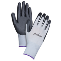 Lightweight Breathable Coated Gloves, 6/X-Small, Foam Nitrile Coating, 13 Gauge, Polyester Shell Cam Industrial