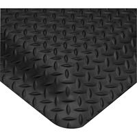 Tapis Smart No 497, Losange, 2' x 3' x 5/8", Noir, PVC Cam Industrial
