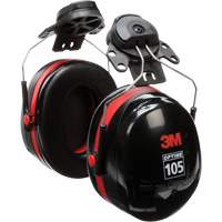 Peltor Optime 105 Series Earmuffs, Cap Mount, 27 NRR dB Cam Industrial