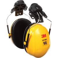Peltor Optime 98 Series Earmuffs, Cap Mount, 23 NRR dB Cam Industrial
