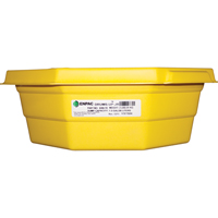 Drums-Up Jr. Trays, 22.75" L x 22.75" W x 7.5" H, 7.5 US gal. Spill Capacity Cam Industrial
