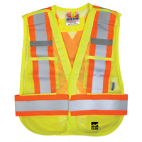 Open Road&reg; Tear Away Vest , High Visibility Lime-Yellow, Polyester Cam Industrial