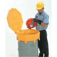 Global Ultra-Drum Funnel with Cover, 5 gal. Cam Industrial