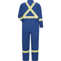 Flame-Resistant CoolTouch&reg;2 Premium Coveralls, Size 44, Royal Blue, 9 cal/cm² Cam Industrial