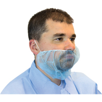 Disposable Beard Covers, Polypropylene, Blue Cam Industrial