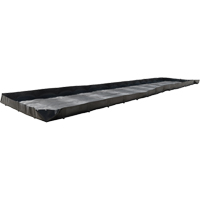 Frac Tank Berm, 3740 US gal. Capacity, 50' W x 10' L x 12" H, L-Bracket Cam Industrial