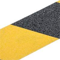 Premium Anti-Skid Tape, 2" x 60', Black & Yellow Cam Industrial