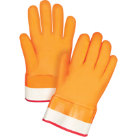Gants doubl&eacute;s pour l'hiver r&eacute;sistants aux produits chimiques, Taille Grand/9, 10" lo, PVC, Doublure en Molleton de mousse, Gant de calibre hiver Cam Industrial