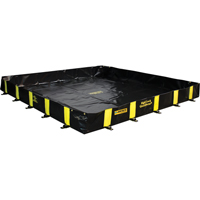 Bermes Rigid-Lock QuickBerm, Capacit&eacute; 475 gal. US, 8' la x 8' lo x 12" h, Paroi &agrave; piquets Cam Industrial
