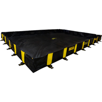 Bermes Rigid-Lock QuickBerm, Capacit&eacute; 1435 gal. US, 12' la x 16' lo x 12" h, Paroi &agrave; piquets Cam Industrial