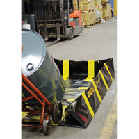 Bermes de confinement avec supports int&eacute;rieurs de parois QuickBerm , Capacit&eacute; 235 gal. US, 4' la x 8' lo x 12" h, Support &agrave; encliqueter Cam Industrial