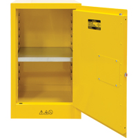 Flammable Storage Cabinet, 12 gal., 1 Door, 23" W x 35" H x 18" D Cam Industrial