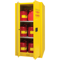 Flammable Storage Cabinet, 60 gal., 2 Door, 34" W x 65" H x 34" D Cam Industrial