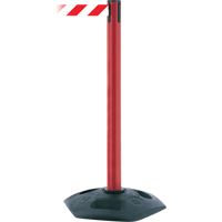 Single Line Heavy Duty Receiver Post, 38" High, Black Cam Industrial