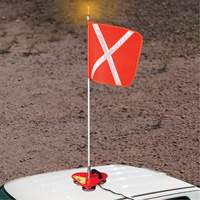 Safety Whip&reg; Flagstaff Mounting Base, Magnet Mount Cam Industrial