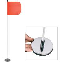 Safety Whip&reg; Light-Duty Whips, Magnet Mount, 5' High, Orange Cam Industrial