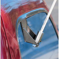 Safety Whip&reg; Light-Duty Whips, Window Mount, 5' High, Orange Cam Industrial