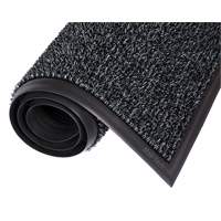 Astro-Plus Mat, Polyethylene, Scraper Type, Textured Pattern, 3-3/10' x 4', Charcoal Cam Industrial