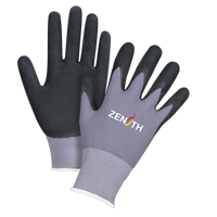 Gants ZX-1 de premi&egrave;re qualit&eacute; compatibles avec les &eacute;crans tactiles, 8/Moyen, R&ecirc;vetement Nitrile/Mousse de nitrile, Calibre 15, Enveloppe en Nylon Cam Industrial