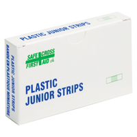 Bandages en bandes Juniors, Rectangulaire/carr&eacute;e, 1-1/2", Plastique, Non st&eacute;rile Cam Industrial