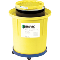 Poly-Collector 66 avec baril en poly, 32,5" dia. x 42,5" h, Cap. de d&eacute;versement 70 gal. US Cam Industrial