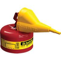 Safety Cans, Type I, Steel, 1 US gal., Red, FM Approved/UL/ULC Listed Cam Industrial