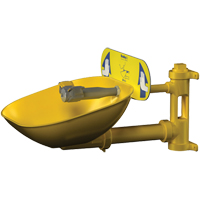 Poste de douche oculaire Halo, Installation Montage mural, Bol Plastique Cam Industrial