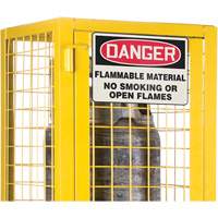 CSA-Compliant Gas Cylinder Safety Cabinet, 2 Cylinder Capacity, 17" W x 17" D x 69" H, Yellow Cam Industrial