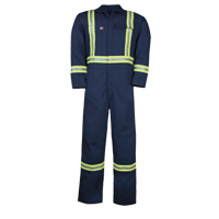 Westex UltraSoft&reg; Unlined Coveralls, Size 34/36, Navy Blue, 12.4 cal/cm2 Cam Industrial